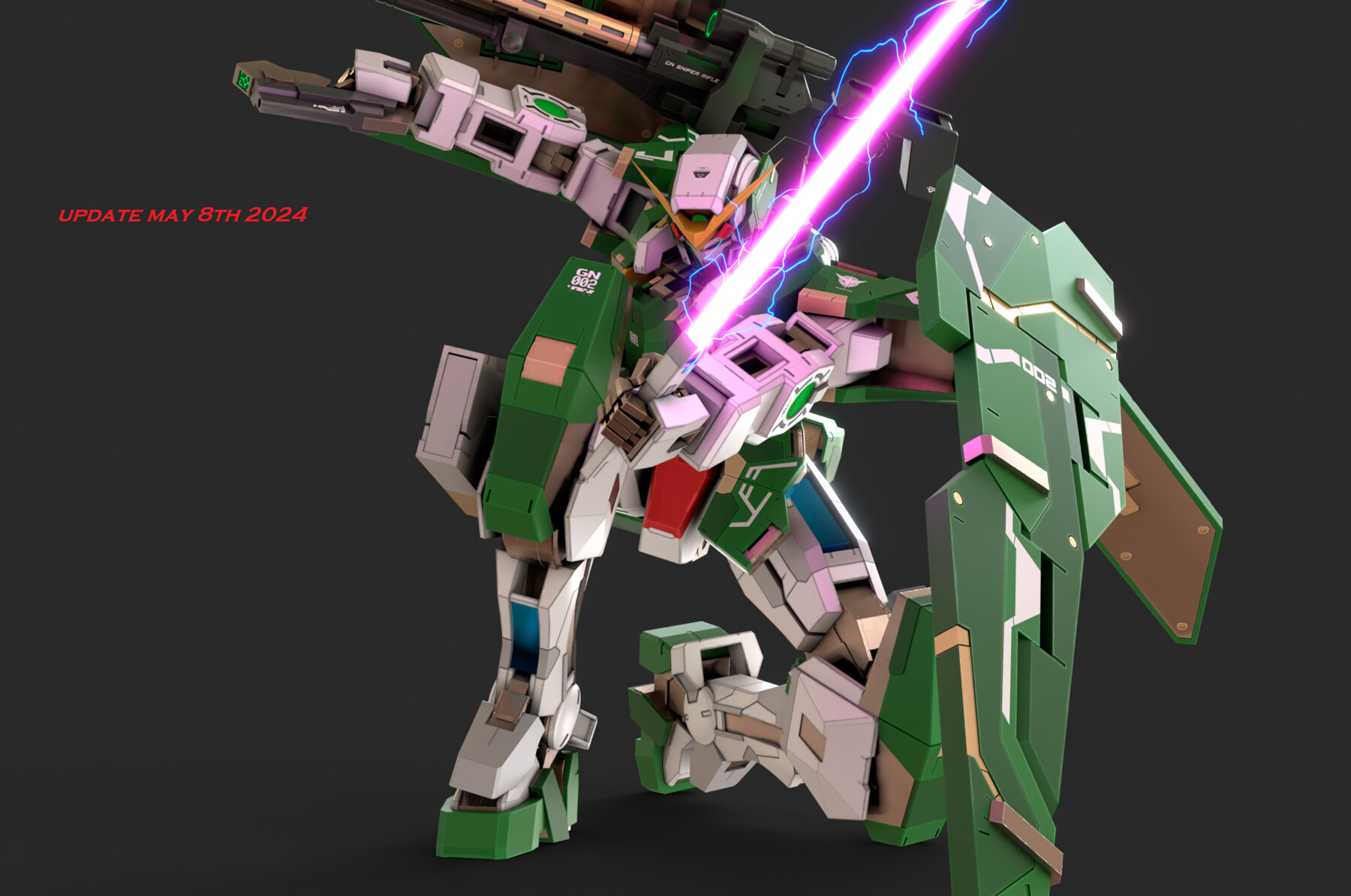 ArtStation - GN-002 Gundam Dynames - Rigged - Updated | Resources