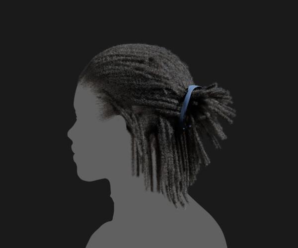 ArtStation - Dreadlocks Half Ponytail | Game Assets