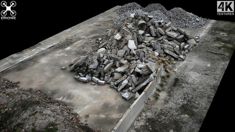 ruins ground debris construction-site terrain photogrammetry