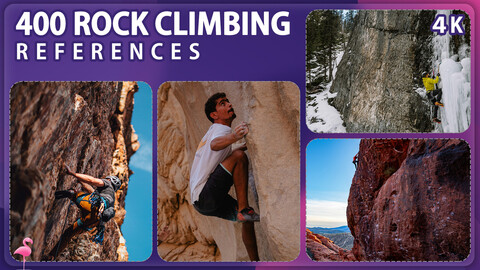 400 Rock Climbing Image Reference Pack – Vol 1