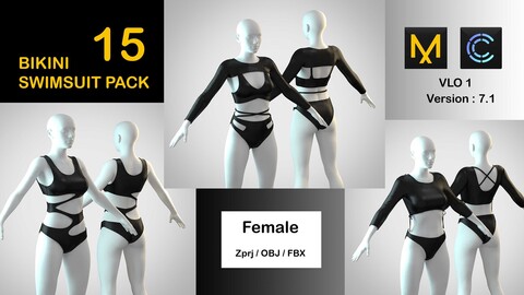 15 swimsuit pack