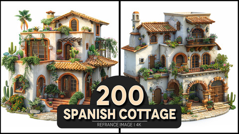 Spanish Cottage 4K Reference/Concept Images