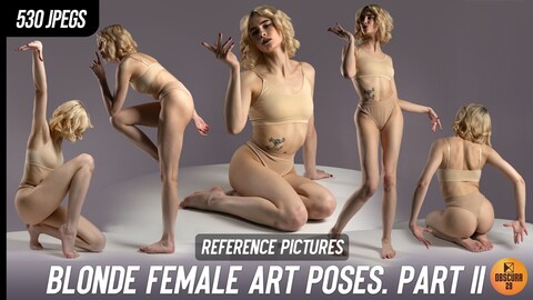 530 Blonde Female Art Poses Part II