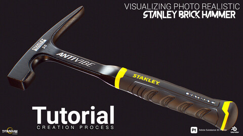 Creating Stanley Hammer in Blender and Substance 3D Pianter+3D Model