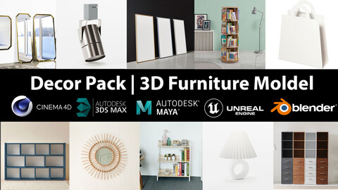 Decor Pack | 10 Models furniture vol 9