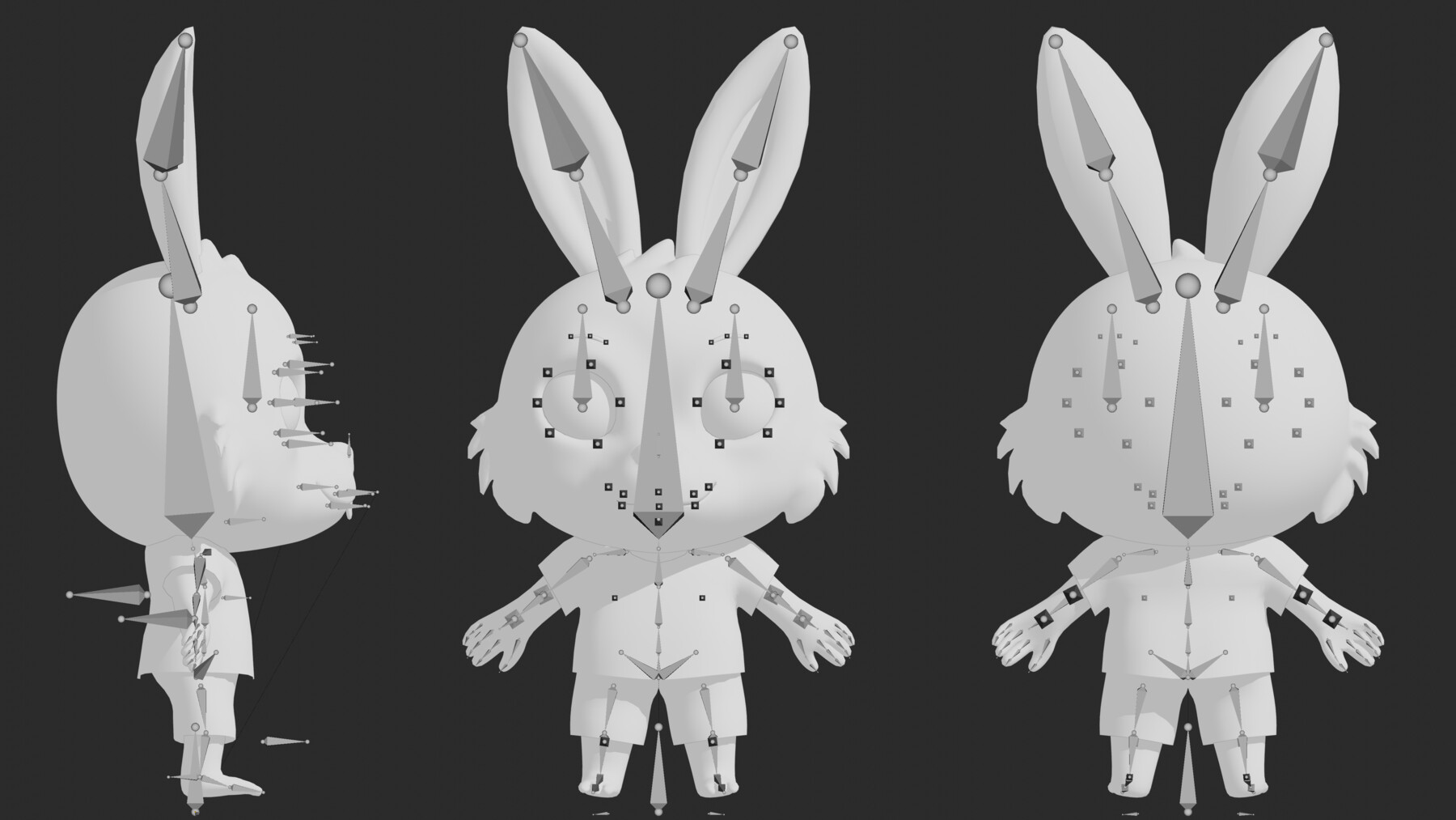 ArtStation - Cute Little Bunny 3D Character For Animation (Rigged ...