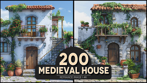 Medieval House 4K Reference/Concept Images