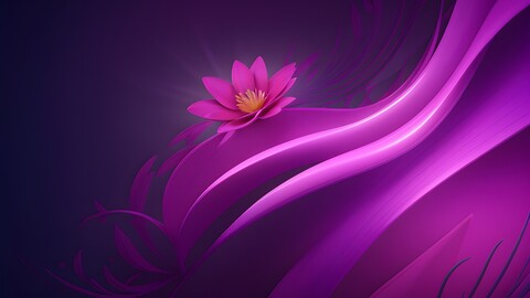 a purple and pink flower is in front of a purple background