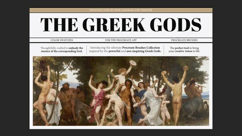 Dionysus Procreate Kit | The Greek Gods Collection