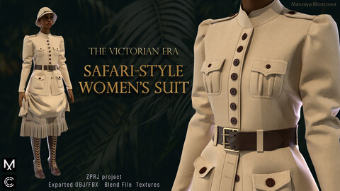 Safari style women's suit