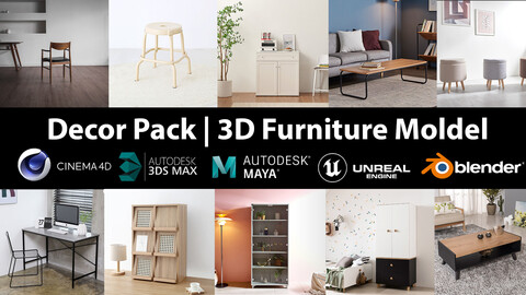 Decor Pack | 10 Models furniture vol 10