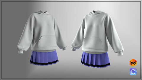 Hoodie + Skirt