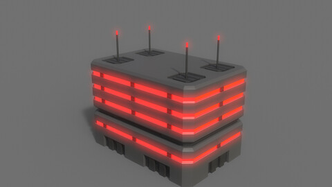 PBR Sci-Fi Building A30