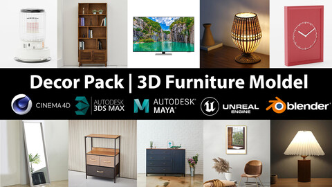 Decor Pack | 10 Models furniture vol 11