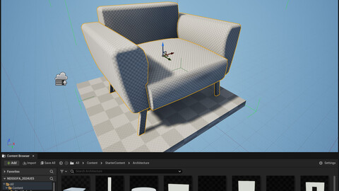 NORDSK DENSKE SHORT SOFA 2024 UE4