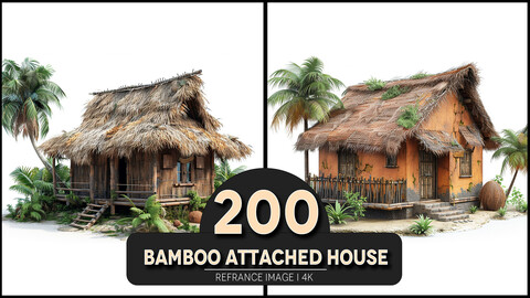 Bamboo Attached House 4K Reference/Concept Images