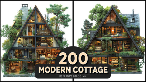 Modern Cottage 4K Reference/Concept Images