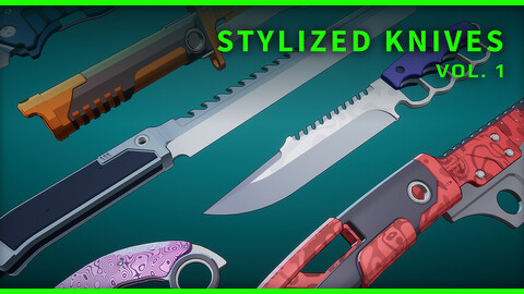 Stylized Knives vol.1 for Unreal