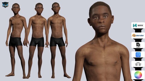 Realistic skinny African