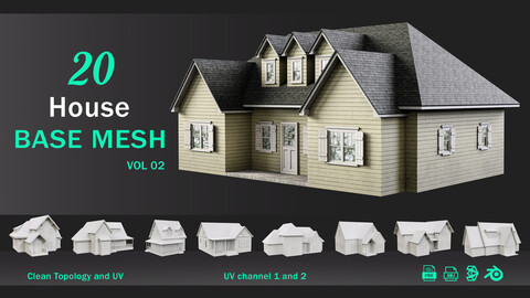 20 House BASE MESH - VOL 02