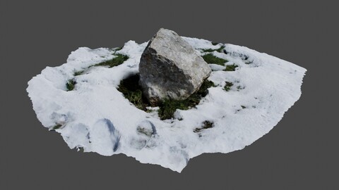 Stone in Snow Photoscan