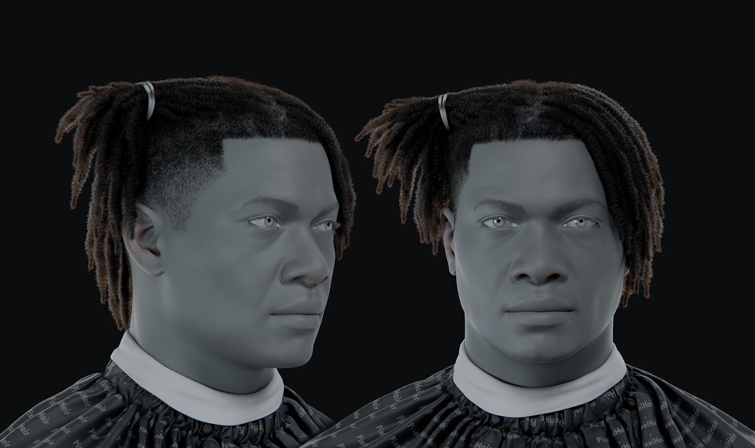 ArtStation - PixelHair Hairstyle - Polo G Dreads Fade 023 (Hair for ...