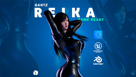 Reika - Gantz / 3D Blender Model - Unreal Engine 5 Project