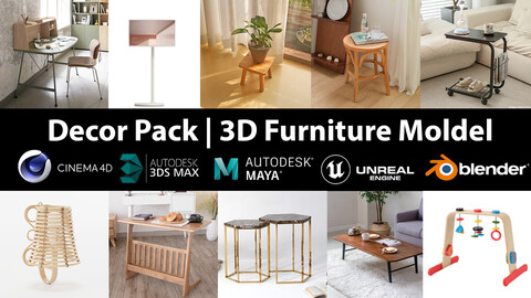 Decor Pack | 10 Models furniture vol 12