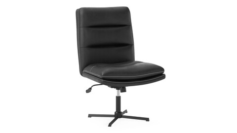 Pukami Armless Office Desk Chair 3D Model