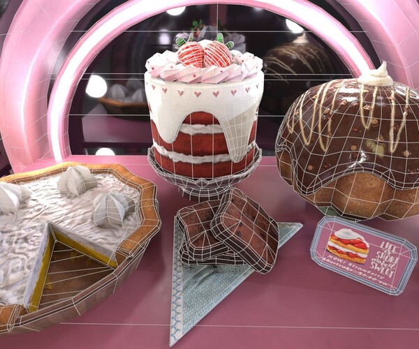 ArtStation - Sweet Desserts Display | Game Assets