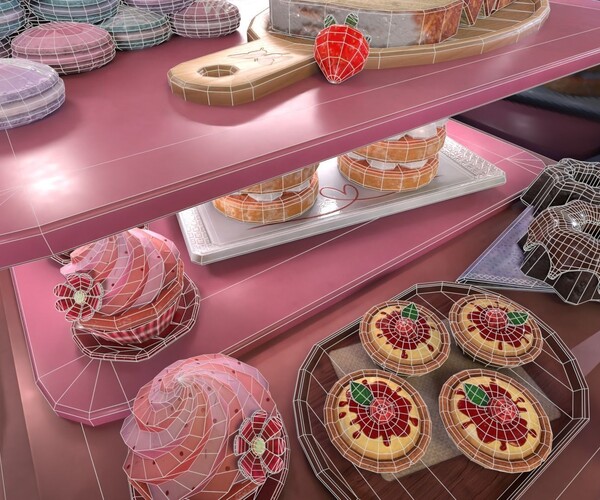 ArtStation - Sweet Desserts Display | Game Assets