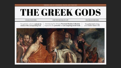 Hermes Procreate Kit | The Greek Gods Collection