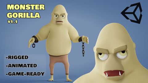 Monster Gorilla Game Character