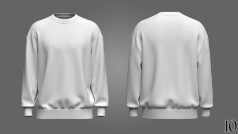 Mens Oversize Sweatshirt 3D Model