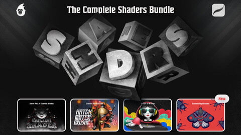 Procreate Shader Brushes Bundle