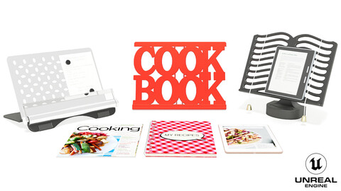 High-poly Cookbook Stands