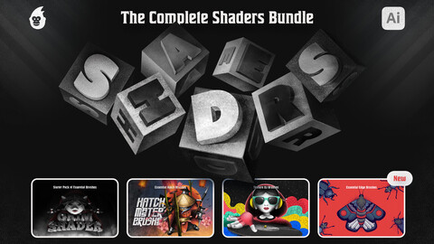 Illustrator Shader Brushes Bundle