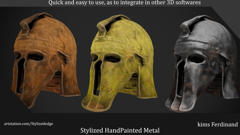 STYLIZED HAND-PAINTED METAL Generator For Substance Painter