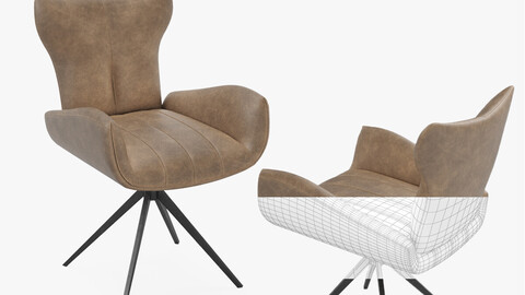 Lue Bona Mid Century Modern Swivel Chair 3D Model