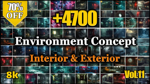 +4700 Environment Concept - Interior & Exterior Reference Image Pack - MEGA PACK v.11