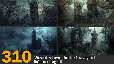 Wizard's Tower In The Graveyard | Reference Images | 8K