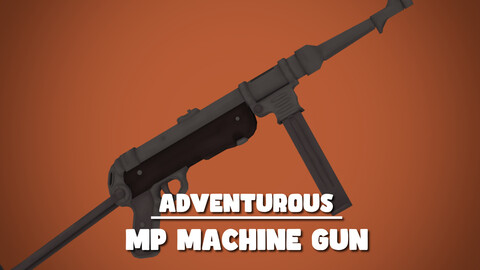 Adventurous - MP Machine Gun - Rigged & Animated