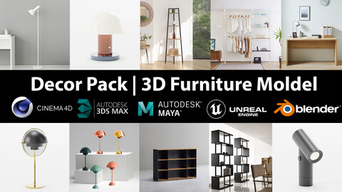 Decor Pack | 10 Models furniture vol 15