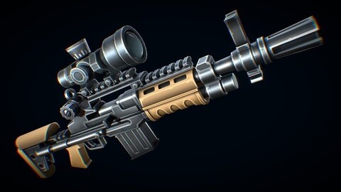 Stylized M14 Rifle