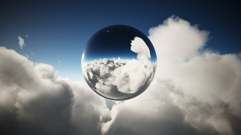 Fluffy Cloudscape at Noon 16K 360 HDRI