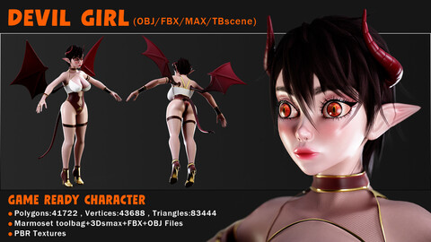 DEVIL GIRL-GAME READY CHARACTER