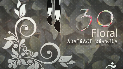 30 Floral Abstract Brushes