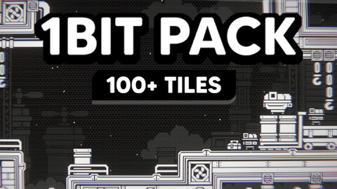 1BIT Pixelart Platformer ASSET PACK (Tiles/Props/FX/Unity prefabs)