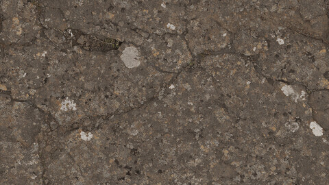 Rock Seamless Texture 2k (2048*2048) | EXR 5 | JPG 5 File Formats All Texture Apply After Object Look Like A 3D. (1K preview image)