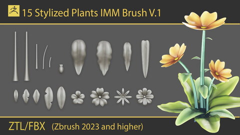 Stylized Plants IMM Brush V.1